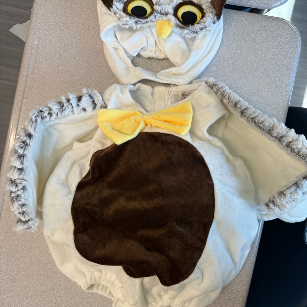 Charming Owl Costume for Kids - Brown and White